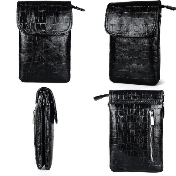 Genuine Leather Small Crossbody Bags for Women Cell Phone Bag Cross Body Purses, - Picture 7 of 7